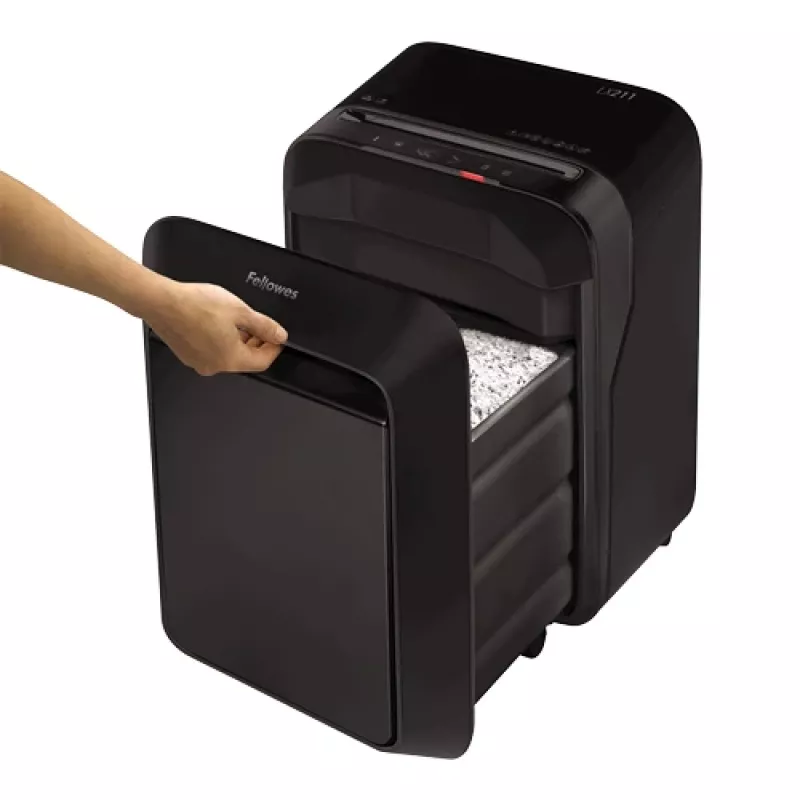 Fellowes LX Series Powershred LX211 papīra smalcinātājs Mikro griešana Melns