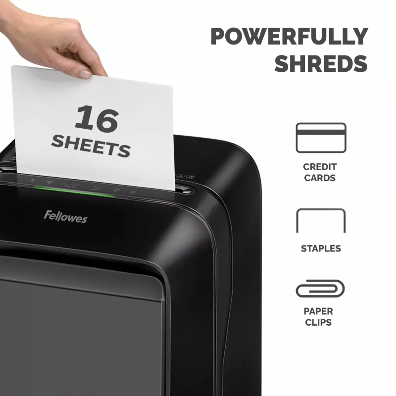Papīru smalcinātājs Fellowes LX Series Powershred LX210, melns
