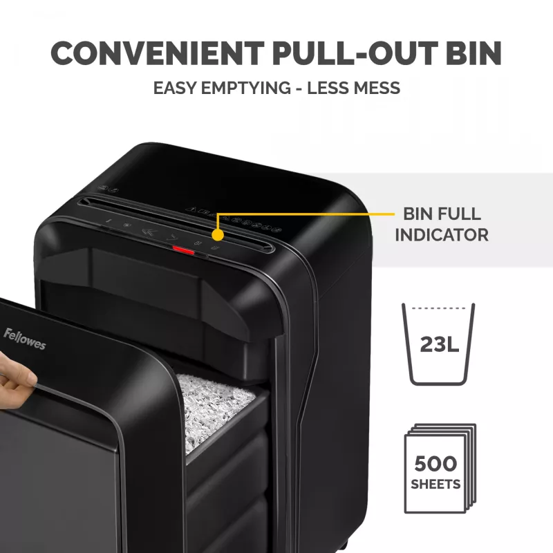 Papīru smalcinātājs Fellowes LX Series Powershred LX210, melns