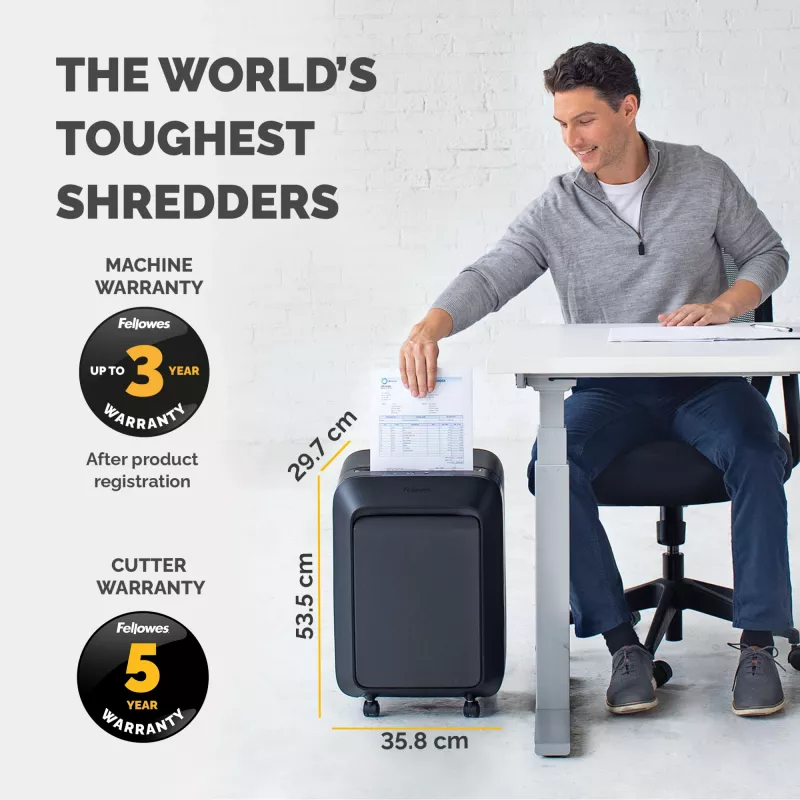 Papīru smalcinātājs Fellowes LX Series Powershred LX210, melns