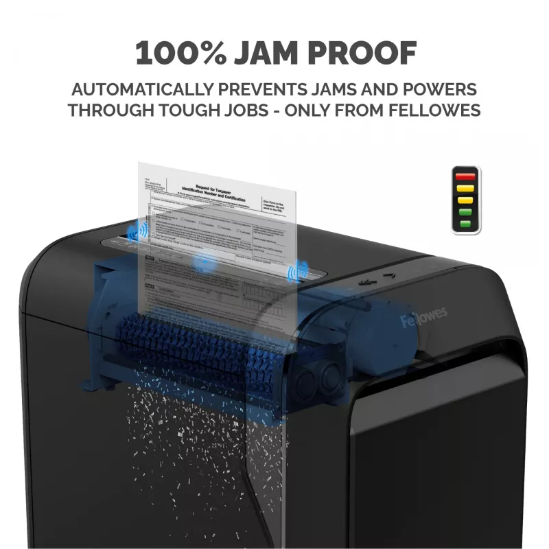 Fellowes LX sērijas Powershred LX220 papīra smalcinātājs 65 dB Melns