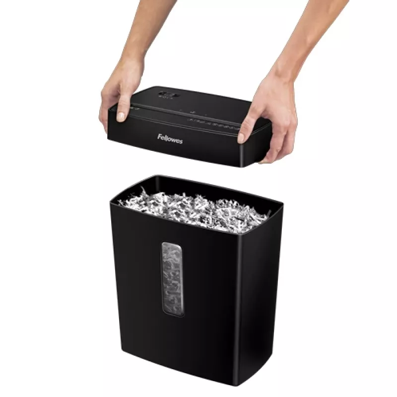 Fellowes Powershred P-42C papīra smalcinātājs Krusteniska smalcināšana Melns