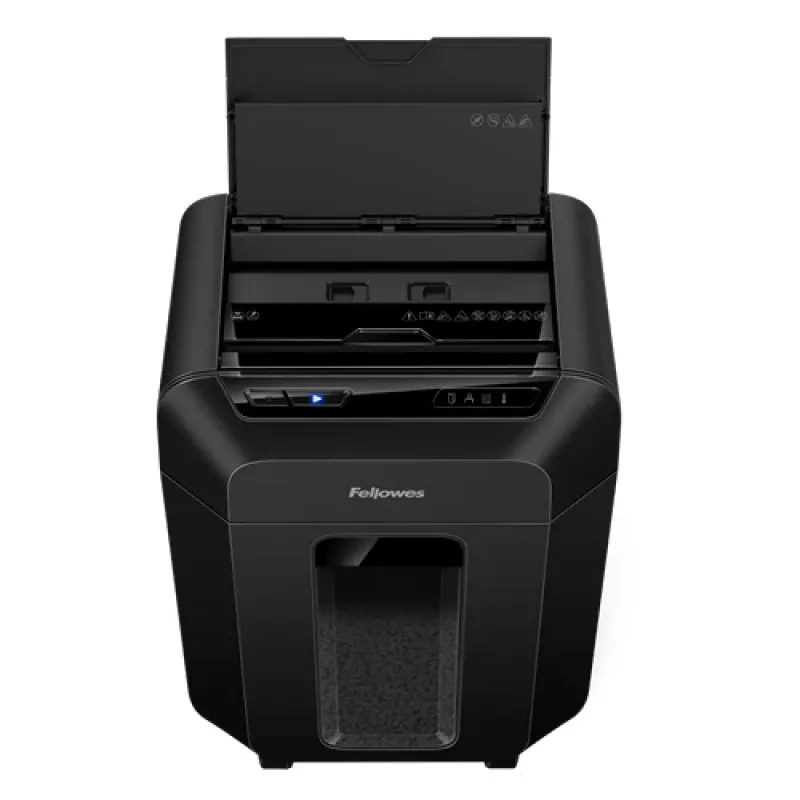 Fellowes Automax 80M papīra smalcinātājs ar daļiņveida smalcināšanu 22 cm melns
