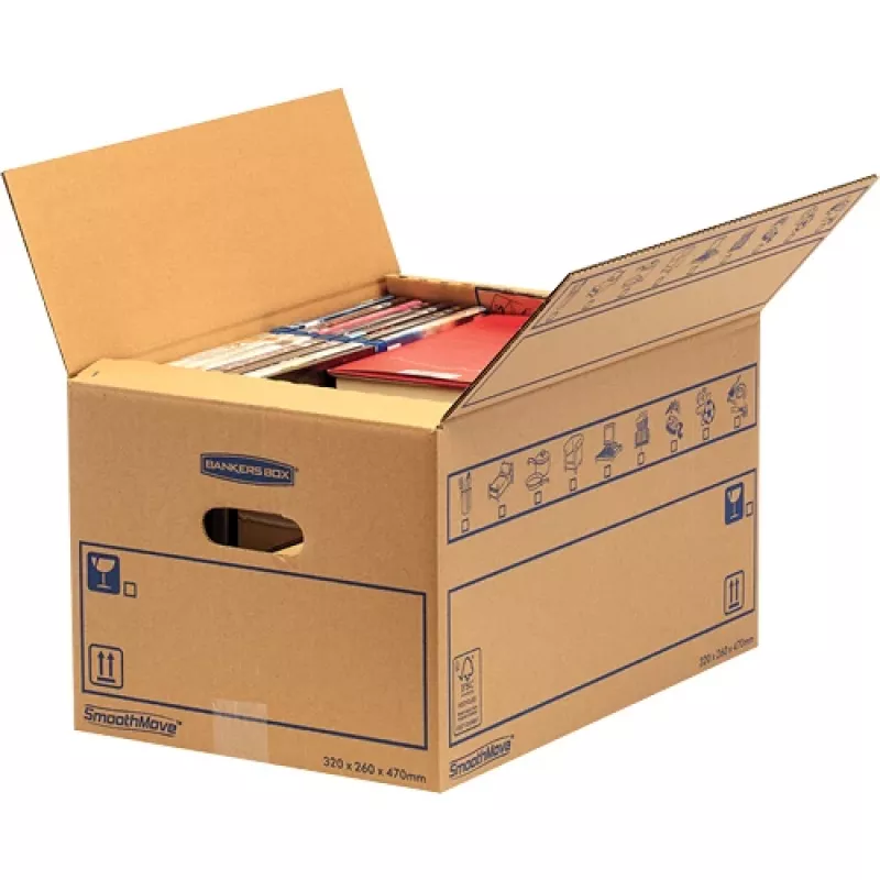 Fellowes 6203601 uzglabāšanas kaste Taisnstūrveida Kartons Dabīga krāsa