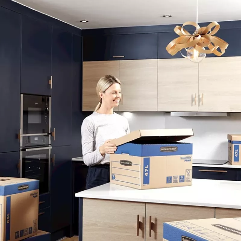 Fellowes 6204001 uzglabāšanas kaste Taisnstūrveida Kartons Dabīga