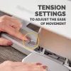 Fellowes kāju balsts zem galda - Hana LT kāju balsts ergonomisks kāju balsts - kāju balsta ķeblītis biroja un mājas lietošanai - balts