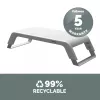 Fellowes datora monitora statīvs ar 3 augstuma regulējumiem - Hana LT monitora paaugstinājums - ergonomisks regulējams monitora statīvs datoriem - maksimālais svars 22,6 kg - balts