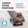 Fellowes Foot Rest Under Desk - Hana LT pēdu balsts ergonomisks pēdu balsts - pēdu balsta ķeblītis biroja un mājas lietošanai - melns