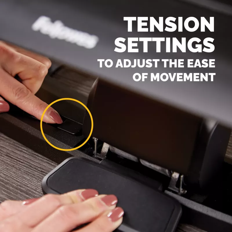Fellowes Foot Rest Under Desk - Hana LT pēdu balsts ergonomisks pēdu balsts - pēdu balsta ķeblītis biroja un mājas lietošanai - melns