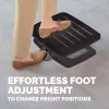 Fellowes Foot Rest Under Desk - Hana LT pēdu balsts ergonomisks pēdu balsts - pēdu balsta ķeblītis biroja un mājas lietošanai - melns