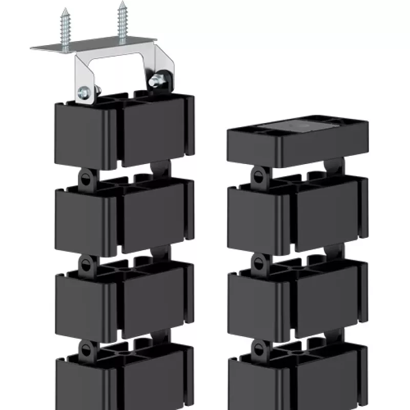 Fellowes 100136871 kabeļu organizators Galda kabeļu uzmava Melna 1 gab.