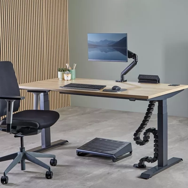 Fellowes 100136871 kabeļu organizators Galda kabeļu uzmava Melna 1 gab.