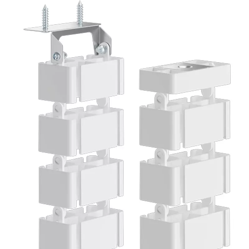 Fellowes 100136872 kabeļu organizators Rakstāmgalds Kabeļu apvalks Balts 1 gab.