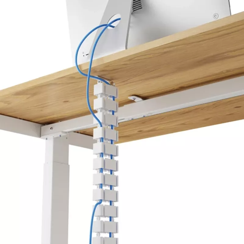 Fellowes 100136872 kabeļu organizators Rakstāmgalds Kabeļu apvalks Balts 1 gab.