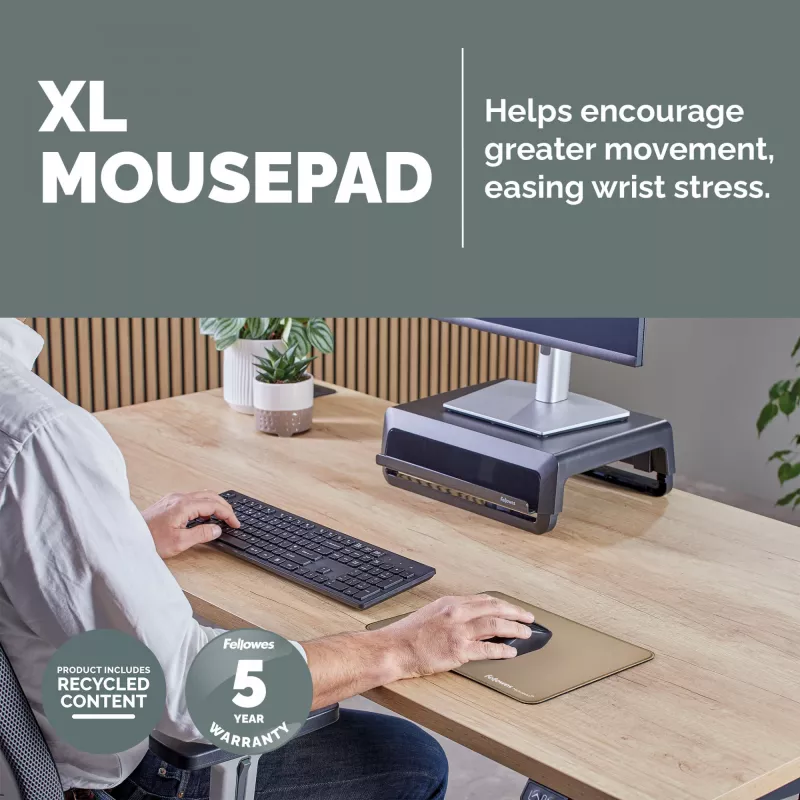 Fellowes Breyta (New) XL peles paliktnis Sand, smilšu krāsa, vienkrāsains, neslīdoša pamatne
