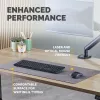 Fellowes Computer Desk Mat ar neslīdošu pamatni Breyta Desk Mat ar antibakteriālu aizsardzību pelēks