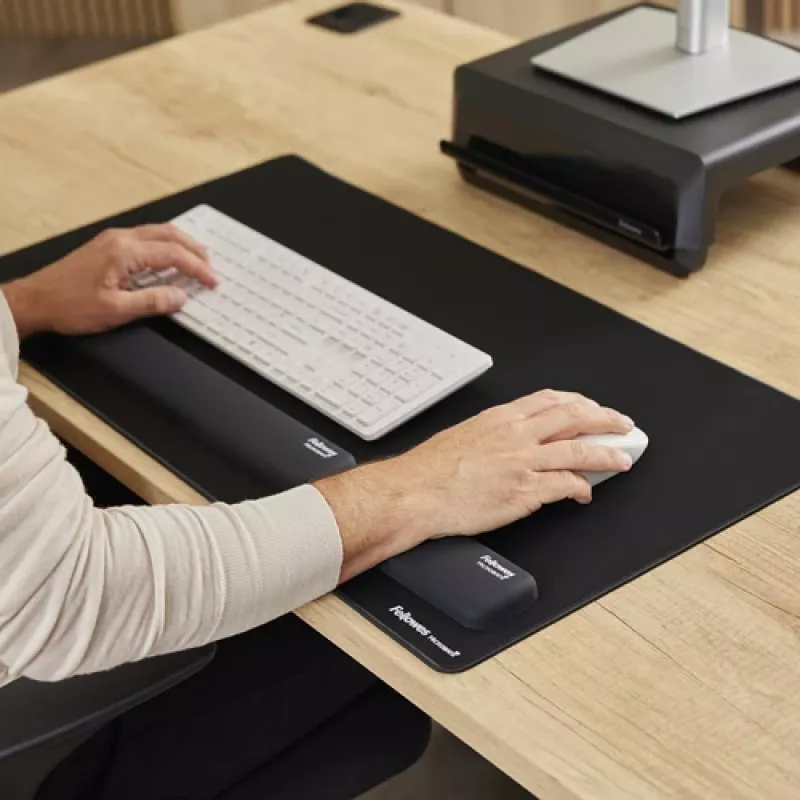 Fellowes plaukstas balsts Breyta Palm Rest ar antibakteriālu aizsardzību ergonomisks plaukstas atbalsts melns