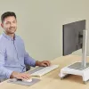 Fellowes plaukstas balsts Breyta Palm Rest ar antibakteriālu aizsardzību, ergonomisks plaukstas atbalsts, pelēks