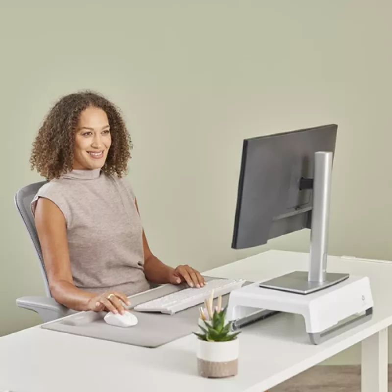 Fellowes plaukstas balsts Breyta Palm Rest ar antibakteriālu aizsardzību ergonomisks plaukstas atbalsts smilšu krāsā