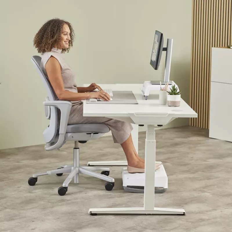 Fellowes plaukstas balsts Breyta Palm Rest ar antibakteriālu aizsardzību ergonomisks plaukstas atbalsts smilšu krāsā