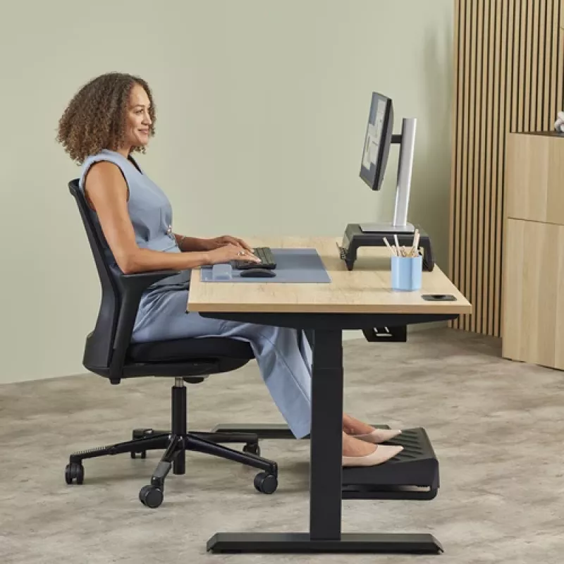 Fellowes tastatūra Wrist Rest Breyta Tastatūras plaukstas balsts ar antibakteriālu aizsardzību, ergonomisks plaukstas balsts, Marine