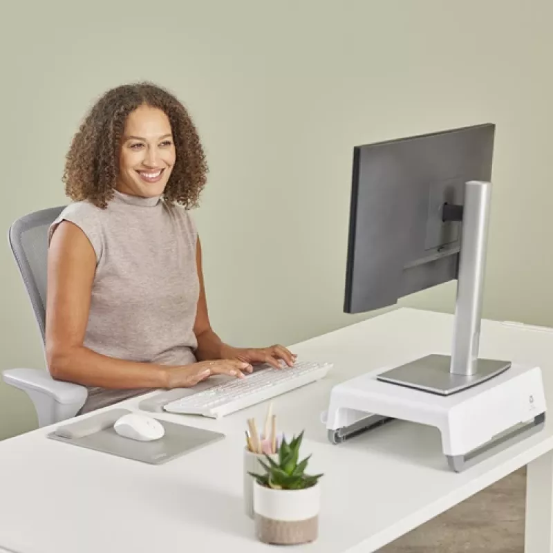Fellowes klaviatūras plaukstas balsts Breyta klaviatūras plaukstas atbalsts ar antibakteriālu aizsardzību ergonomisks plaukstas atbalsts smilšu krāsā