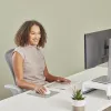Fellowes tastatūras plaukstas balsts Breyta Compact tastatūras plaukstas atbalsts ar antibakteriālu aizsardzību ergonomisks plaukstas atbalsts smilšu krāsā