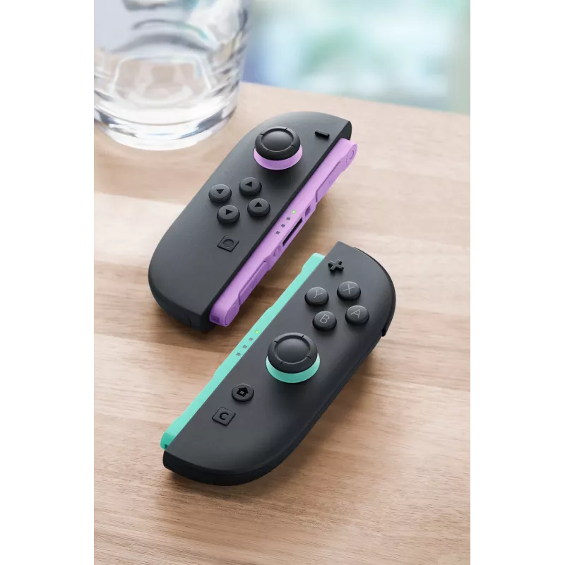 Nintendo Joy-Con 2 pāris gaiši violeta/gaiši zaļa, spēļu kontrolieris, Nintendo Switch 2, sākuma poga, analogais/ciparu, bezvadu, Bluetooth