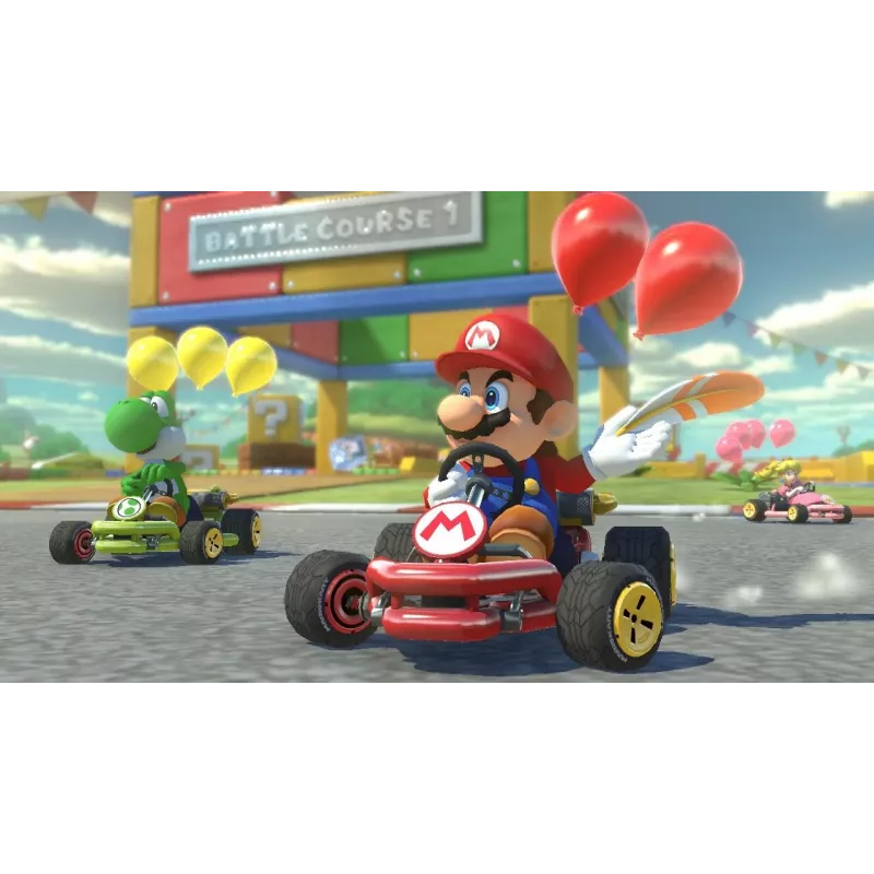 Nintendo Mario Kart 8 Deluxe Standarta Vācu, Angļu, Franču, Itāļu, Japāņu, Holandiešu, Portugāļu, Krievu Nintendo Switch