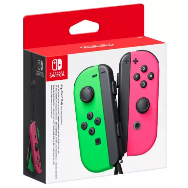 Nintendo Joy-Con melns, zaļš, rozā Bluetooth spēļu kontrolieris Analogue / Digital Nintendo Switch