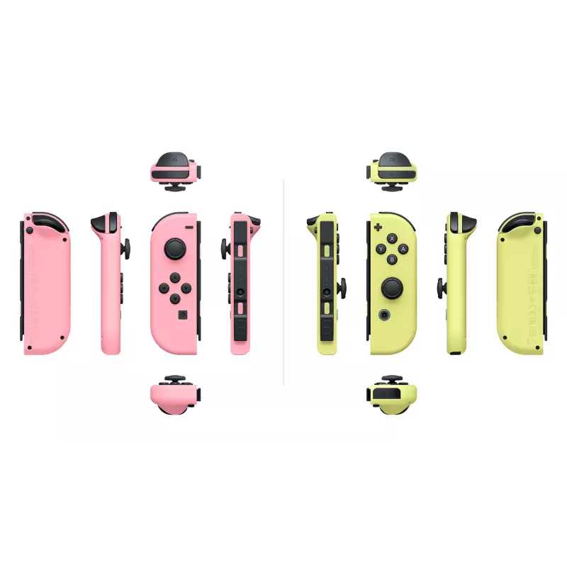 Nintendo 10011583 spēļu kontrolieris rozā, dzeltens Bluetooth spēļu kontrolieris analogs / digitāls Nintendo Switch, Nintendo Switch OLED