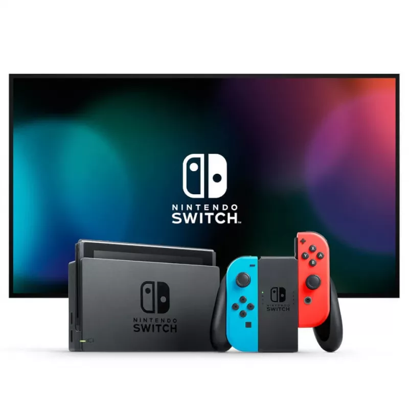 Nintendo Switch + Mario Kart 8 Deluxe pārnēsājamā spēļu konsole 15,8 cm (6,2 collas) 32 GB skārienjūtīgs ekrāns Wi-Fi melna, zila, sarkana