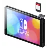 Nintendo Switch OLED, Nintendo Switch, NVIDIA Custom Tegra, zila, sarkana, analogais / digitālais, sākuma poga, barošanas poga, pogas