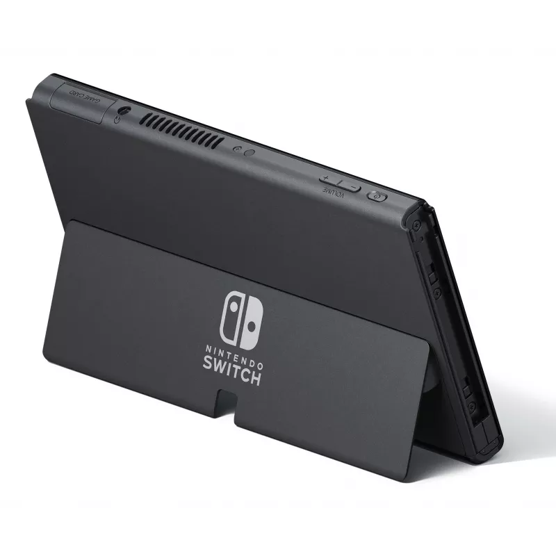 Nintendo Switch OLED, Nintendo Switch, NVIDIA Custom Tegra, zila, sarkana, analogais / digitālais, sākuma poga, barošanas poga, pogas