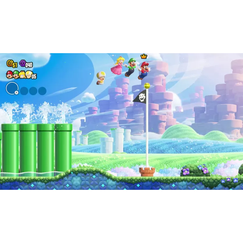 Nintendo Super Mario Bros. Wonder Standard vācu, holandiešu, angļu, spāņu, franču, itāļu, japāņu, korejiešu, portugāļu, krievu Nintendo Switch