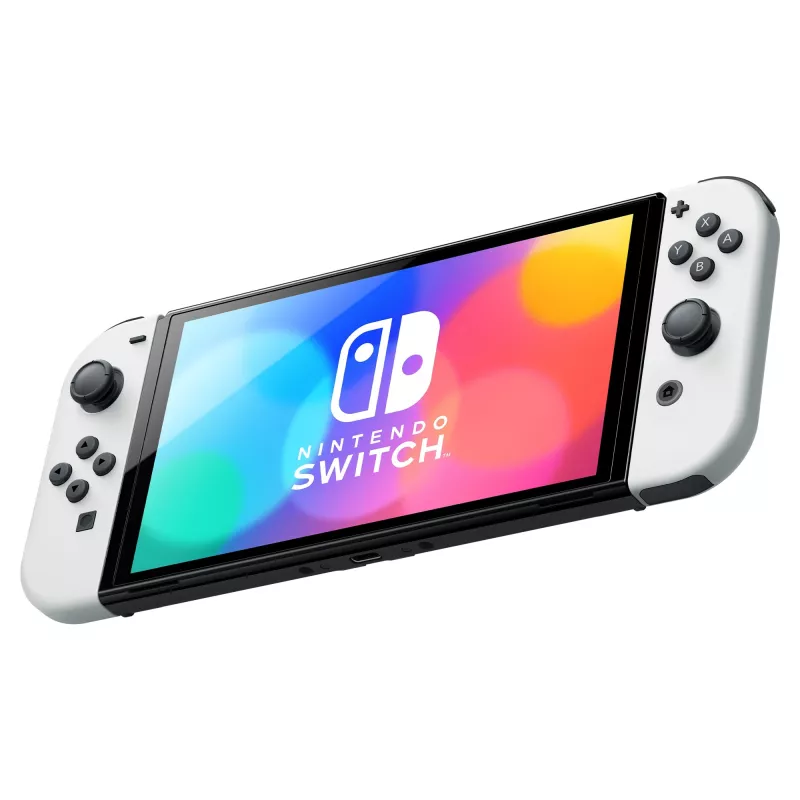 Nintendo Switch OLED portatīvā spēļu konsole 17,8 cm (7″) 64 GB skārienjutīgs ekrāns Wi-Fi melna, balta