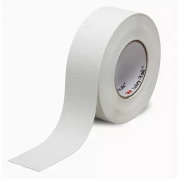 3M Slip-Resistant Fine Resilient Tapes & Treads 280, balta, vinila, 18,3 m, 25 mm