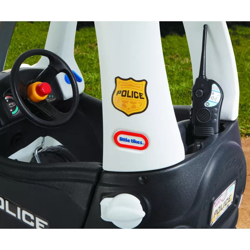 Little Tikes Tikes Patrol policijas automašīna, 1,5 gadi, 4 riteņi, plastmasa, melna, balta, nepieciešamas baterijas