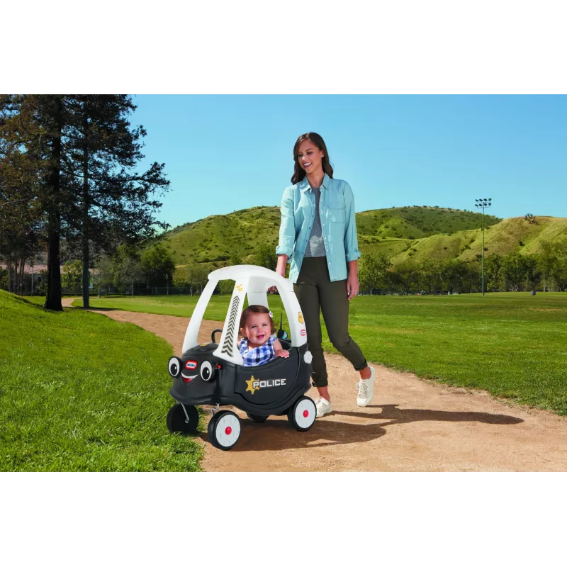 Little Tikes Tikes Patrol policijas automašīna, 1,5 gadi, 4 riteņi, plastmasa, melna, balta, nepieciešamas baterijas