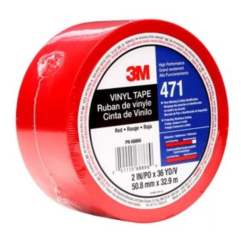 3M 471 32,91 m vinila lente, sarkana