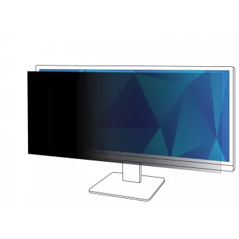 3M privātuma filtrs 34 collu monitoram, 21:9, PF340W2B, 86,4 cm (34 collas), 21:9, Monitors, Bezrāmja displeja privātuma filtrs, Glancēts / Matēts, Pretatspīdumu
