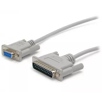 StarTech.com 10 pēdu krusteniski savienots DB9 uz DB25 sērijas nulles modema kabelis — F/M
