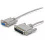 StarTech.com 10 pēdu krusteniski savienots DB9 uz DB25 sērijas nulles modema kabelis — F/M