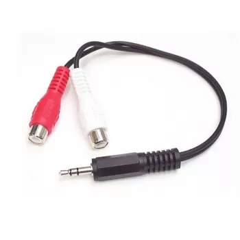 StarTech.com 6 collu stereo audio kabelis - 3,5 mm vīrišķais savienotājs uz 2x RCA sievišķajiem savienotājiem