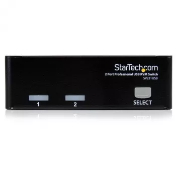 StarTech.com 2 portu profesionālais USB KVM slēdža komplekts ar kabeļiem