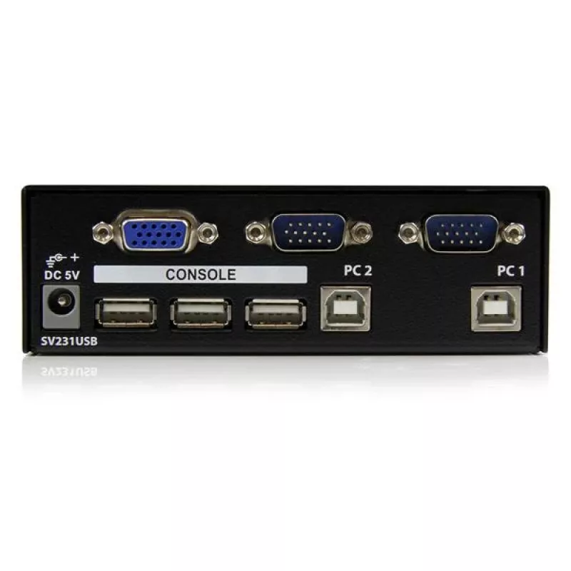 StarTech.com 2 portu profesionālais USB KVM slēdža komplekts ar kabeļiem