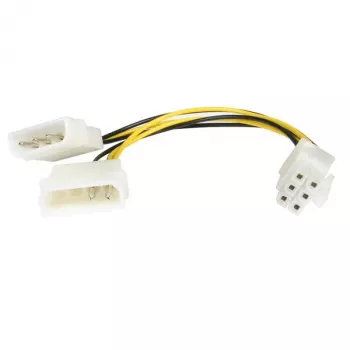 StarTech.com 6 collu LP4 uz 6 kontaktu PCI Express video kartes strāvas kabeļa adapteris