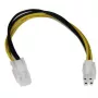 StarTech.com 8in ATX12V 4 Pin P4 CPU Power Extension kabelis - M/F