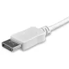 StarTech.com 3 pēdas/1 m USB-C uz DisplayPort 1.2 kabelis 4K 60 Hz - USB-C uz DisplayPort adaptera kabelis HBR2 - USB Type-C DP Alt Mode uz DP monitora video kabelis - darbojas ar Thunderbolt 3 - balts