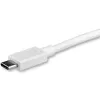 StarTech.com 3 pēdas/1 m USB-C uz DisplayPort 1.2 kabelis 4K 60 Hz - USB-C uz DisplayPort adaptera kabelis HBR2 - USB Type-C DP Alt Mode uz DP monitora video kabelis - darbojas ar Thunderbolt 3 - balts
